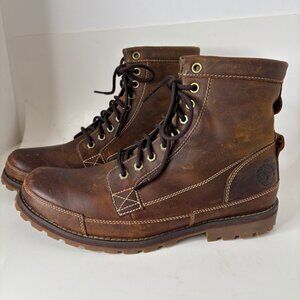 Timberland Earthkeepers Heritage Men's Size 11.5 US Brown Leather Lace Up Boots